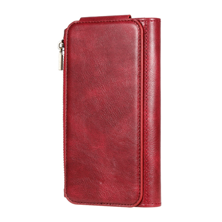 For iPhone 11 Multifunctional Retro Detachable Magnetic Horizontal Flip Leather Case with Card Slots & Holder & Wallet & Photo Frame(Red) - iPhone 11 Cases by buy2fix | Online Shopping UK | buy2fix