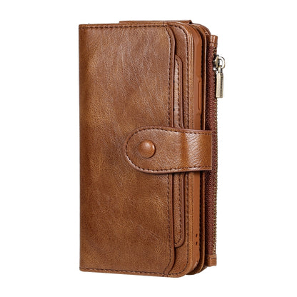 For iPhone 11 Multifunctional Retro Detachable Magnetic Horizontal Flip Leather Case with Card Slots & Holder & Wallet & Photo Frame(Brown) - iPhone 11 Cases by buy2fix | Online Shopping UK | buy2fix