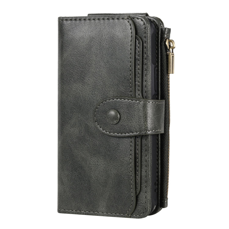 For iPhone 11 Pro Multifunctional Retro Detachable Magnetic Horizontal Flip Leather Case with Card Slots & Holder & Wallet & Photo Frame(Dark Green) - iPhone 11 Pro Max Cases by buy2fix | Online Shopping UK | buy2fix