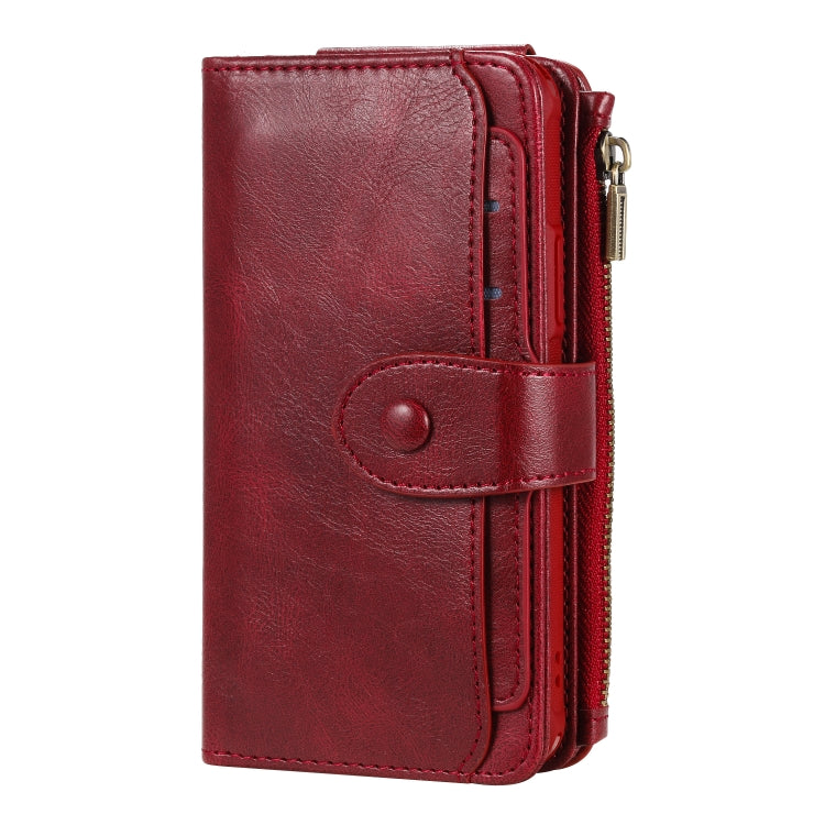 For iPhone 11 Pro Multifunctional Retro Detachable Magnetic Horizontal Flip Leather Case with Card Slots & Holder & Wallet & Photo Frame(Red) - iPhone 11 Pro Max Cases by buy2fix | Online Shopping UK | buy2fix