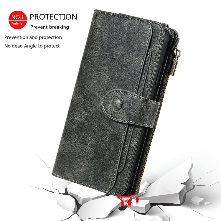 For iPhone 11 Pro Max Multifunctional Retro Detachable Magnetic Horizontal Flip Leather Case with Card Slots & Holder & Wallet & Photo Frame(Dark Green) - iPhone 11 Pro Max Cases by buy2fix | Online Shopping UK | buy2fix