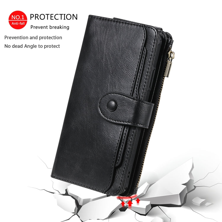 For iPhone 11 Pro Max Multifunctional Retro Detachable Magnetic Horizontal Flip Leather Case with Card Slots & Holder & Wallet & Photo Frame(Black) - iPhone 11 Pro Max Cases by buy2fix | Online Shopping UK | buy2fix