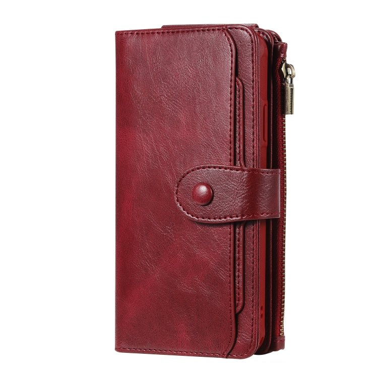 For iPhone 11 Pro Max Multifunctional Retro Detachable Magnetic Horizontal Flip Leather Case with Card Slots & Holder & Wallet & Photo Frame(Red) - iPhone 11 Pro Max Cases by buy2fix | Online Shopping UK | buy2fix