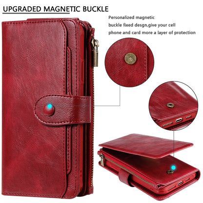 For iPhone 11 Pro Max Multifunctional Retro Detachable Magnetic Horizontal Flip Leather Case with Card Slots & Holder & Wallet & Photo Frame(Red) - iPhone 11 Pro Max Cases by buy2fix | Online Shopping UK | buy2fix
