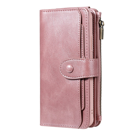 For iPhone 11 Pro Max Multifunctional Retro Detachable Magnetic Horizontal Flip Leather Case with Card Slots & Holder & Wallet & Photo Frame(Rose Gold) - iPhone 11 Pro Max Cases by buy2fix | Online Shopping UK | buy2fix