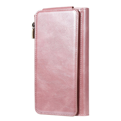 For iPhone 11 Pro Max Multifunctional Retro Detachable Magnetic Horizontal Flip Leather Case with Card Slots & Holder & Wallet & Photo Frame(Rose Gold) - iPhone 11 Pro Max Cases by buy2fix | Online Shopping UK | buy2fix