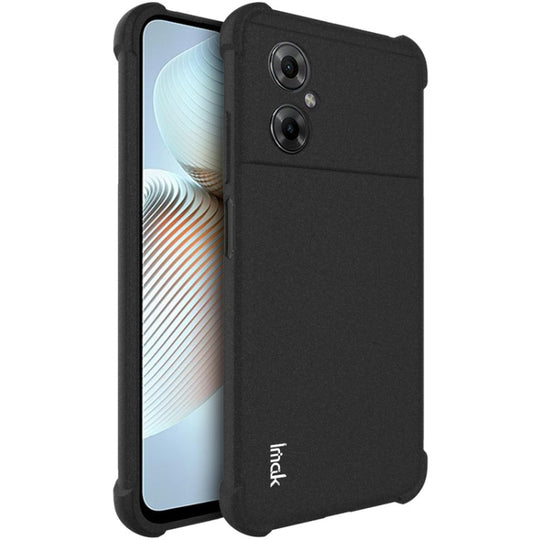For Xiaomi Poco M4 5G imak All-inclusive Shockproof Airbag TPU Case(Matte Black)