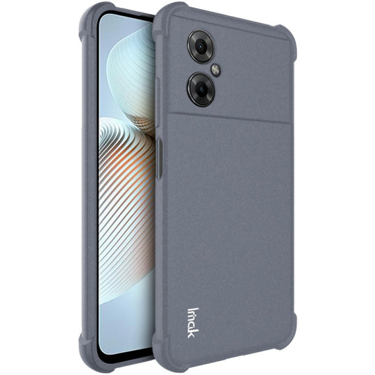 For Xiaomi Poco M4 5G imak All-inclusive Shockproof Airbag TPU Case(Matte Grey)