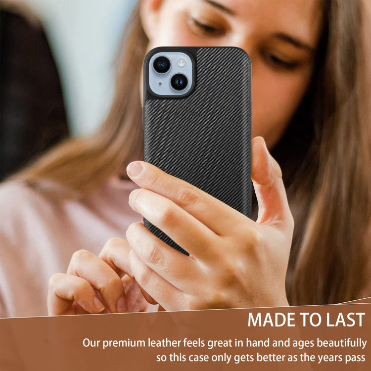 For iPhone 14 Plus ViLi TC Series Kevlar Carbon Fiber Texture Phone Case(Black) - iPhone 14 Plus Cases by ViLi | Online Shopping UK | buy2fix