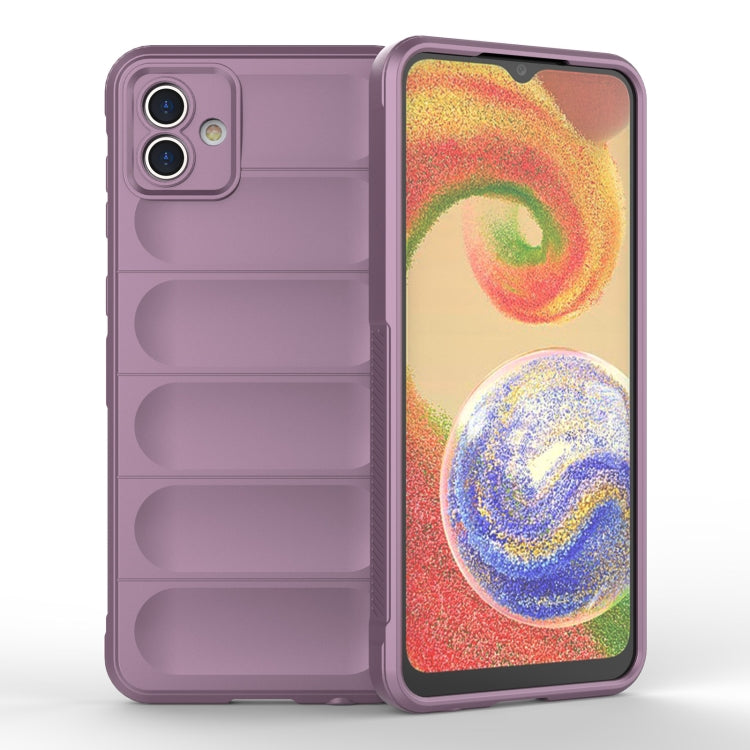 For Samsung Galaxy A04 4G Magic Shield TPU + Flannel Phone Case(Purple) by buy2fix