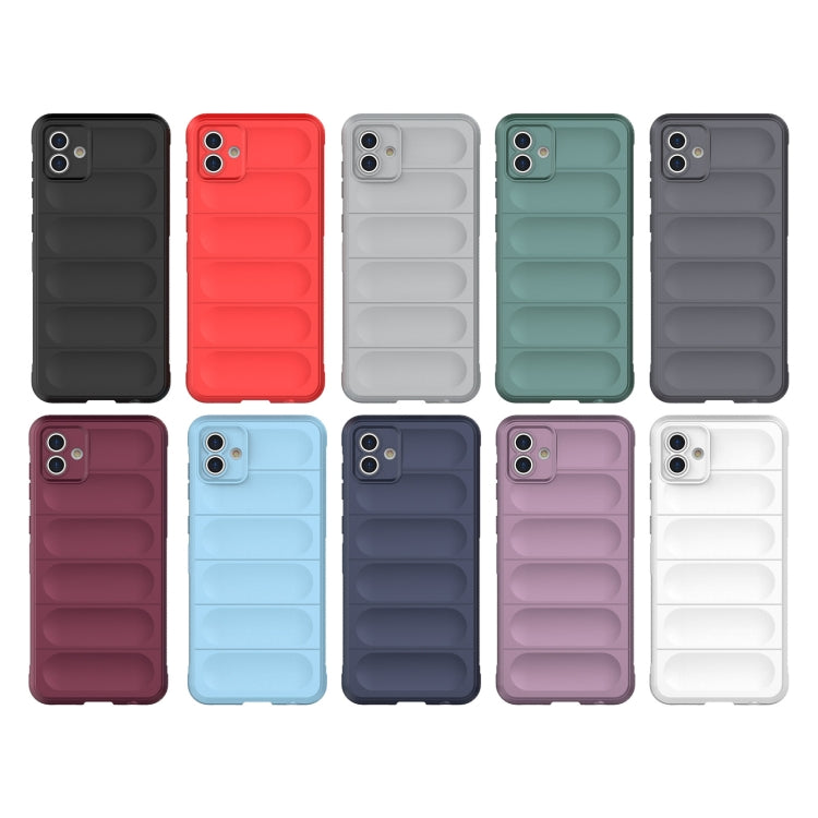 For Samsung Galaxy A04 4G Magic Shield TPU + Flannel Phone Case(White) by buy2fix