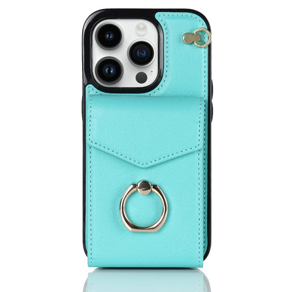 For iPhone 13 Pro Max Anti-theft RFID Card Slot Phone Case(Mint Green) - iPhone 13 Pro Max Cases by buy2fix | Online Shopping UK | buy2fix