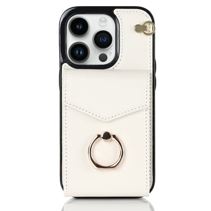 For iPhone 12 Pro Anti-theft RFID Card Slot Phone Case(Beige) - iPhone 12 / 12 Pro Cases by buy2fix | Online Shopping UK | buy2fix