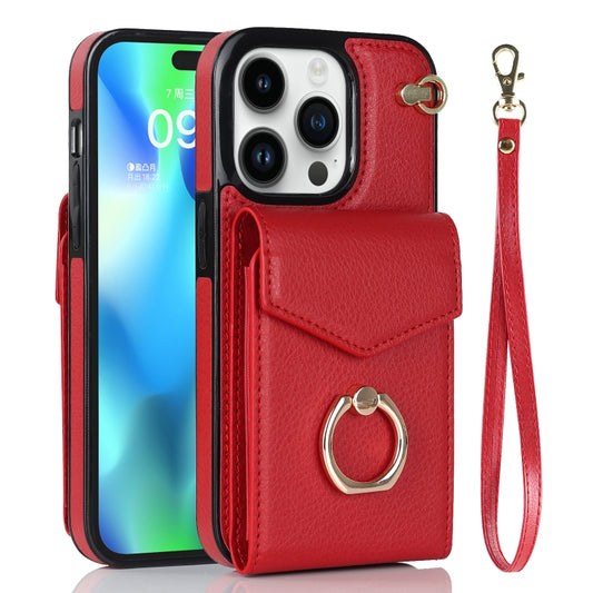 For iPhone 11 Pro Anti-theft RFID Card Slot Phone Case(Red) - iPhone 11 Pro Cases by buy2fix | Online Shopping UK | buy2fix