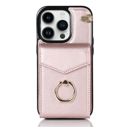For iPhone 11 Pro Anti-theft RFID Card Slot Phone Case(Rose Gold) - iPhone 11 Pro Cases by buy2fix | Online Shopping UK | buy2fix