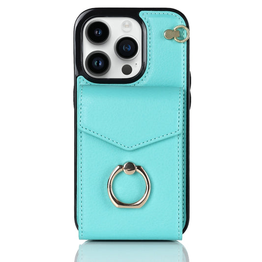 For iPhone 11 Pro Anti-theft RFID Card Slot Phone Case(Mint Green) - iPhone 11 Pro Cases by buy2fix | Online Shopping UK | buy2fix