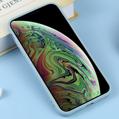 For iPhone XS Max Liquid Silicone Full Coverage Shockproof Magsafe Phone Case(Light Blue) by buy2fix