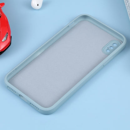 For iPhone XS Max Liquid Silicone Full Coverage Shockproof Magsafe Phone Case(Light Blue) by buy2fix