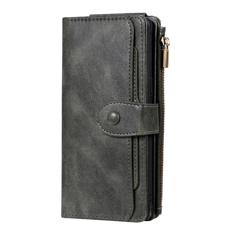 For Galaxy Note 8 Multifunctional Retro Detachable Magnetic Horizontal Flip Leather Case with Card Slots & Holder & Wallet & Photo Frame(Dark Green) - Galaxy Phone Cases by buy2fix | Online Shopping UK | buy2fix