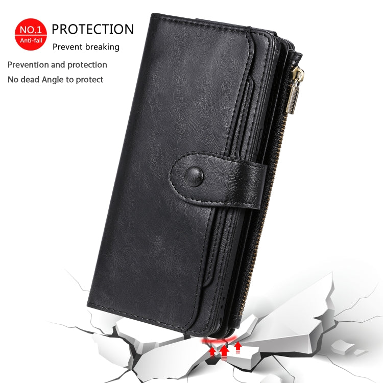 For Galaxy Note 8 Multifunctional Retro Detachable Magnetic Horizontal Flip Leather Case with Card Slots & Holder & Wallet & Photo Frame(Black) - Galaxy Phone Cases by buy2fix | Online Shopping UK | buy2fix