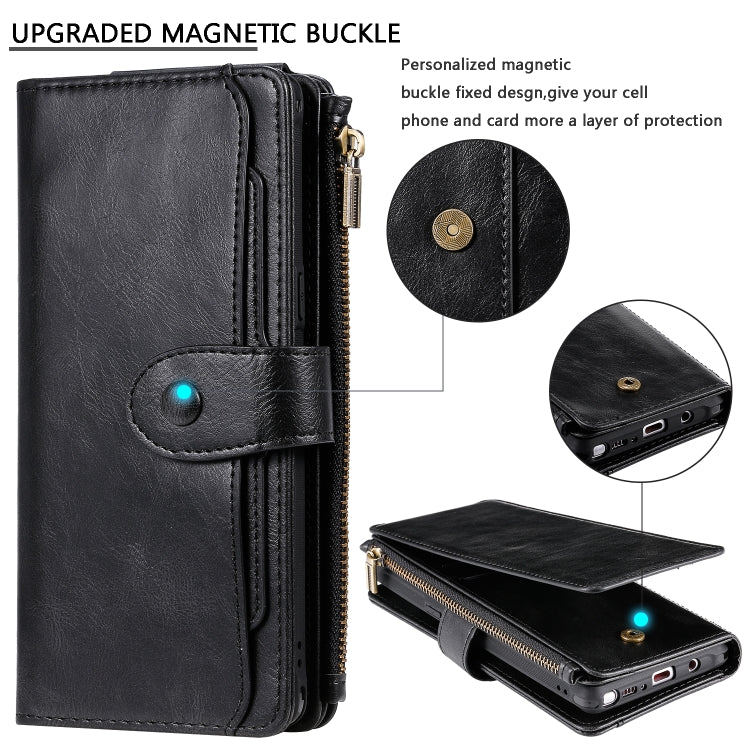 For Galaxy Note 8 Multifunctional Retro Detachable Magnetic Horizontal Flip Leather Case with Card Slots & Holder & Wallet & Photo Frame(Black) - Galaxy Phone Cases by buy2fix | Online Shopping UK | buy2fix