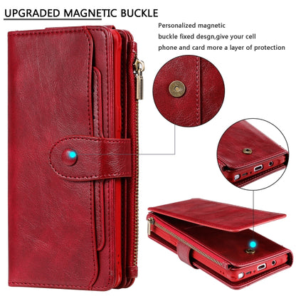 For Galaxy Note 8 Multifunctional Retro Detachable Magnetic Horizontal Flip Leather Case with Card Slots & Holder & Wallet & Photo Frame(Red) - Galaxy Phone Cases by buy2fix | Online Shopping UK | buy2fix