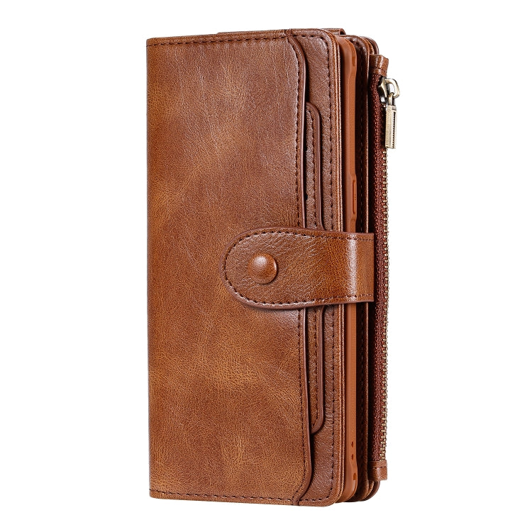 For Galaxy Note 8 Multifunctional Retro Detachable Magnetic Horizontal Flip Leather Case with Card Slots & Holder & Wallet & Photo Frame(Brown) - Galaxy Phone Cases by buy2fix | Online Shopping UK | buy2fix