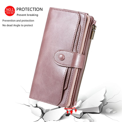 For Galaxy Note 8 Multifunctional Retro Detachable Magnetic Horizontal Flip Leather Case with Card Slots & Holder & Wallet & Photo Frame(Rose Gold) - Galaxy Phone Cases by buy2fix | Online Shopping UK | buy2fix