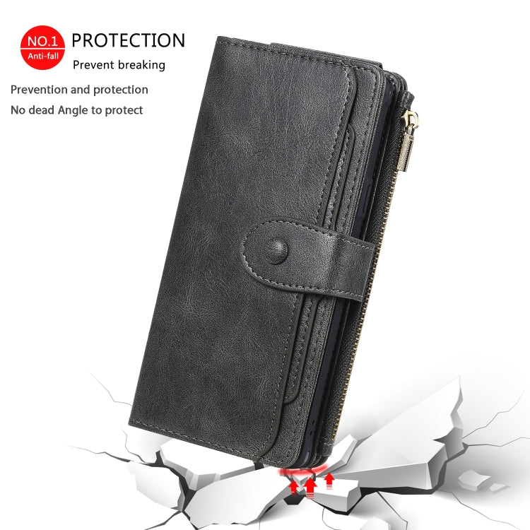 For Galaxy Note 9 Multifunctional Retro Detachable Magnetic Horizontal Flip Leather Case with Card Slots & Holder & Wallet & Photo Frame(Dark Green) - Galaxy Phone Cases by buy2fix | Online Shopping UK | buy2fix