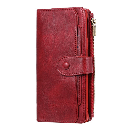 For Galaxy Note 9 Multifunctional Retro Detachable Magnetic Horizontal Flip Leather Case with Card Slots & Holder & Wallet & Photo Frame(Red) - Galaxy Phone Cases by buy2fix | Online Shopping UK | buy2fix