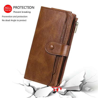 For Galaxy Note 9 Multifunctional Retro Detachable Magnetic Horizontal Flip Leather Case with Card Slots & Holder & Wallet & Photo Frame(Brown) - Galaxy Phone Cases by buy2fix | Online Shopping UK | buy2fix