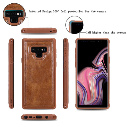 For Galaxy Note 9 Multifunctional Retro Detachable Magnetic Horizontal Flip Leather Case with Card Slots & Holder & Wallet & Photo Frame(Brown) - Galaxy Phone Cases by buy2fix | Online Shopping UK | buy2fix