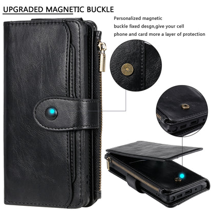For Galaxy Note 10 Multifunctional Retro Detachable Magnetic Horizontal Flip Leather Case with Card Slots & Holder & Wallet & Photo Frame(Black) - Galaxy Phone Cases by buy2fix | Online Shopping UK | buy2fix