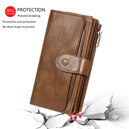 For Galaxy Note 10 Multifunctional Retro Detachable Magnetic Horizontal Flip Leather Case with Card Slots & Holder & Wallet & Photo Frame(Brown) - Galaxy Phone Cases by buy2fix | Online Shopping UK | buy2fix