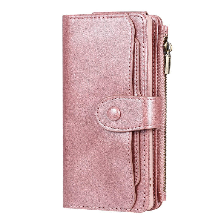 For Galaxy Note 10 Multifunctional Retro Detachable Magnetic Horizontal Flip Leather Case with Card Slots & Holder & Wallet & Photo Frame(Rose Gold) - Galaxy Phone Cases by buy2fix | Online Shopping UK | buy2fix