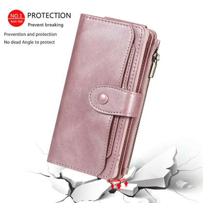 For Galaxy Note 10 Multifunctional Retro Detachable Magnetic Horizontal Flip Leather Case with Card Slots & Holder & Wallet & Photo Frame(Rose Gold) - Galaxy Phone Cases by buy2fix | Online Shopping UK | buy2fix
