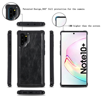 For Galaxy Note 10+ Multifunctional Retro Detachable Magnetic Horizontal Flip Leather Case with Card Slots & Holder & Wallet & Photo Frame(Black) - Galaxy Phone Cases by buy2fix | Online Shopping UK | buy2fix