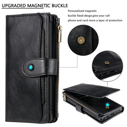 For Galaxy Note 10+ Multifunctional Retro Detachable Magnetic Horizontal Flip Leather Case with Card Slots & Holder & Wallet & Photo Frame(Black) - Galaxy Phone Cases by buy2fix | Online Shopping UK | buy2fix