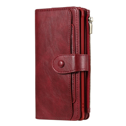 For Galaxy Note 10+ Multifunctional Retro Detachable Magnetic Horizontal Flip Leather Case with Card Slots & Holder & Wallet & Photo Frame(Red) - Galaxy Phone Cases by buy2fix | Online Shopping UK | buy2fix