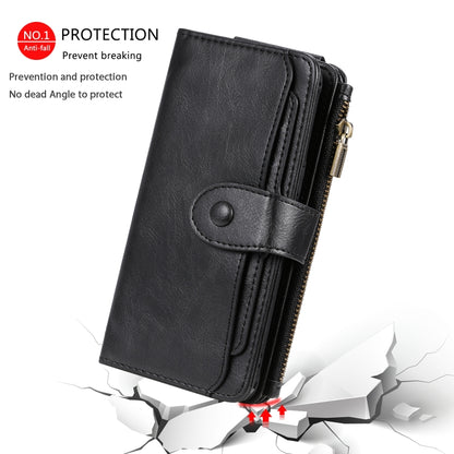 For Galaxy S8 Multifunctional Retro Detachable Magnetic Horizontal Flip Leather Case with Card Slots & Holder & Wallet & Photo Frame(Black) - Galaxy Phone Cases by buy2fix | Online Shopping UK | buy2fix