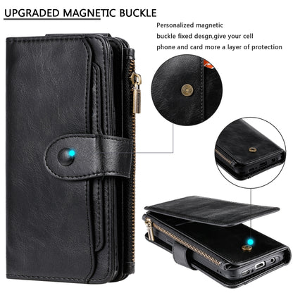 For Galaxy S8 Multifunctional Retro Detachable Magnetic Horizontal Flip Leather Case with Card Slots & Holder & Wallet & Photo Frame(Black) - Galaxy Phone Cases by buy2fix | Online Shopping UK | buy2fix