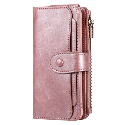 For Galaxy S8 Multifunctional Retro Detachable Magnetic Horizontal Flip Leather Case with Card Slots & Holder & Wallet & Photo Frame(Rose Gold) - Galaxy Phone Cases by buy2fix | Online Shopping UK | buy2fix