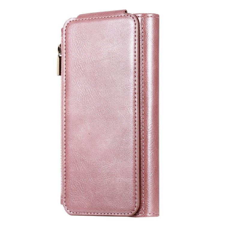 For Galaxy S8 Multifunctional Retro Detachable Magnetic Horizontal Flip Leather Case with Card Slots & Holder & Wallet & Photo Frame(Rose Gold) - Galaxy Phone Cases by buy2fix | Online Shopping UK | buy2fix