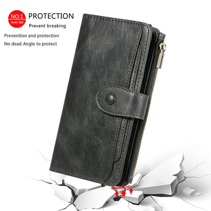 For Galaxy S8+ Multifunctional Retro Detachable Magnetic Horizontal Flip Leather Case with Card Slots & Holder & Wallet & Photo Frame(Dark Green) - Galaxy Phone Cases by buy2fix | Online Shopping UK | buy2fix