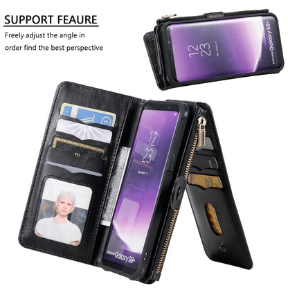 For Galaxy S8+ Multifunctional Retro Detachable Magnetic Horizontal Flip Leather Case with Card Slots & Holder & Wallet & Photo Frame(Black) - Galaxy Phone Cases by buy2fix | Online Shopping UK | buy2fix