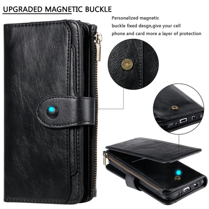 For Galaxy S8+ Multifunctional Retro Detachable Magnetic Horizontal Flip Leather Case with Card Slots & Holder & Wallet & Photo Frame(Black) - Galaxy Phone Cases by buy2fix | Online Shopping UK | buy2fix