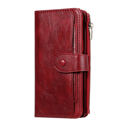 For Galaxy S8+ Multifunctional Retro Detachable Magnetic Horizontal Flip Leather Case with Card Slots & Holder & Wallet & Photo Frame(Red) - Galaxy Phone Cases by buy2fix | Online Shopping UK | buy2fix