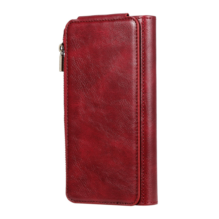 For Galaxy S8+ Multifunctional Retro Detachable Magnetic Horizontal Flip Leather Case with Card Slots & Holder & Wallet & Photo Frame(Red) - Galaxy Phone Cases by buy2fix | Online Shopping UK | buy2fix