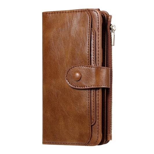 For Galaxy S8+ Multifunctional Retro Detachable Magnetic Horizontal Flip Leather Case with Card Slots & Holder & Wallet & Photo Frame(Brown) - Galaxy Phone Cases by buy2fix | Online Shopping UK | buy2fix