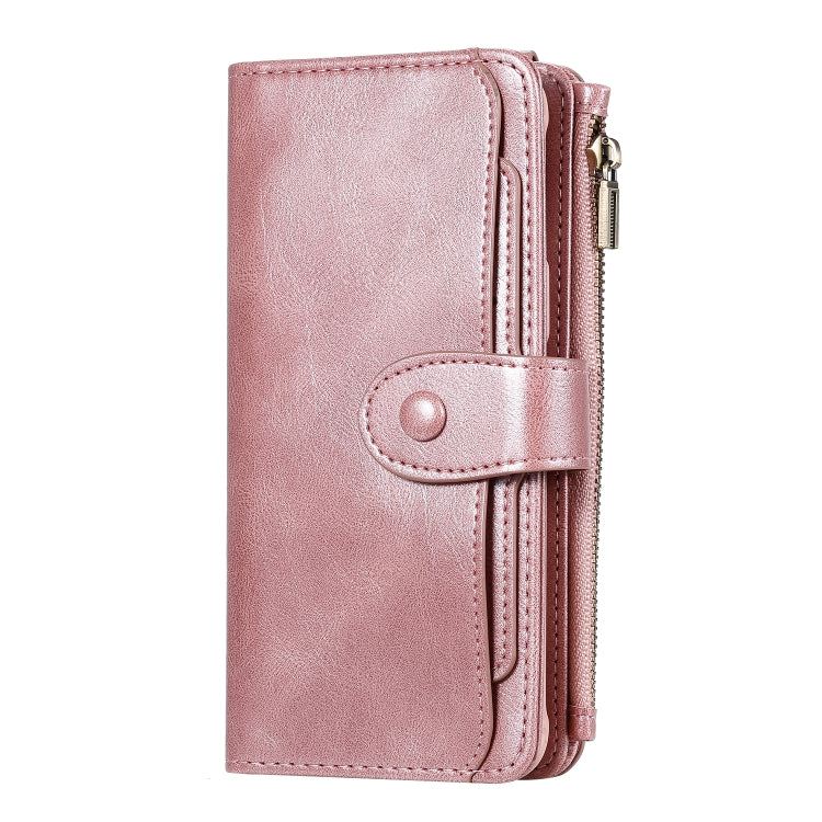 For Galaxy S8+ Multifunctional Retro Detachable Magnetic Horizontal Flip Leather Case with Card Slots & Holder & Wallet & Photo Frame(Rose Gold) - Galaxy Phone Cases by buy2fix | Online Shopping UK | buy2fix